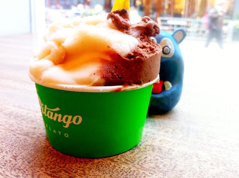 Dark Chocolate & Peach from Pitango Gelato