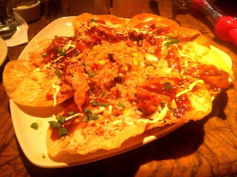 Asian Nachos from Grand Lux Cafe