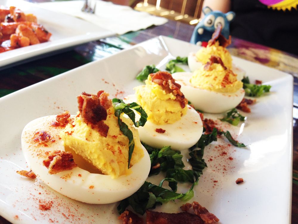 Bacon Deviled Eggs from Piratz Tavern