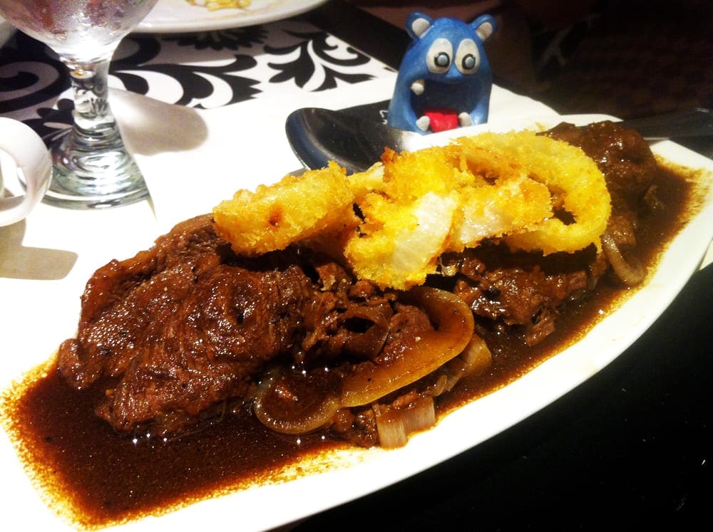 Bistek Tagalog from Romulo Cafe Manila Philippines