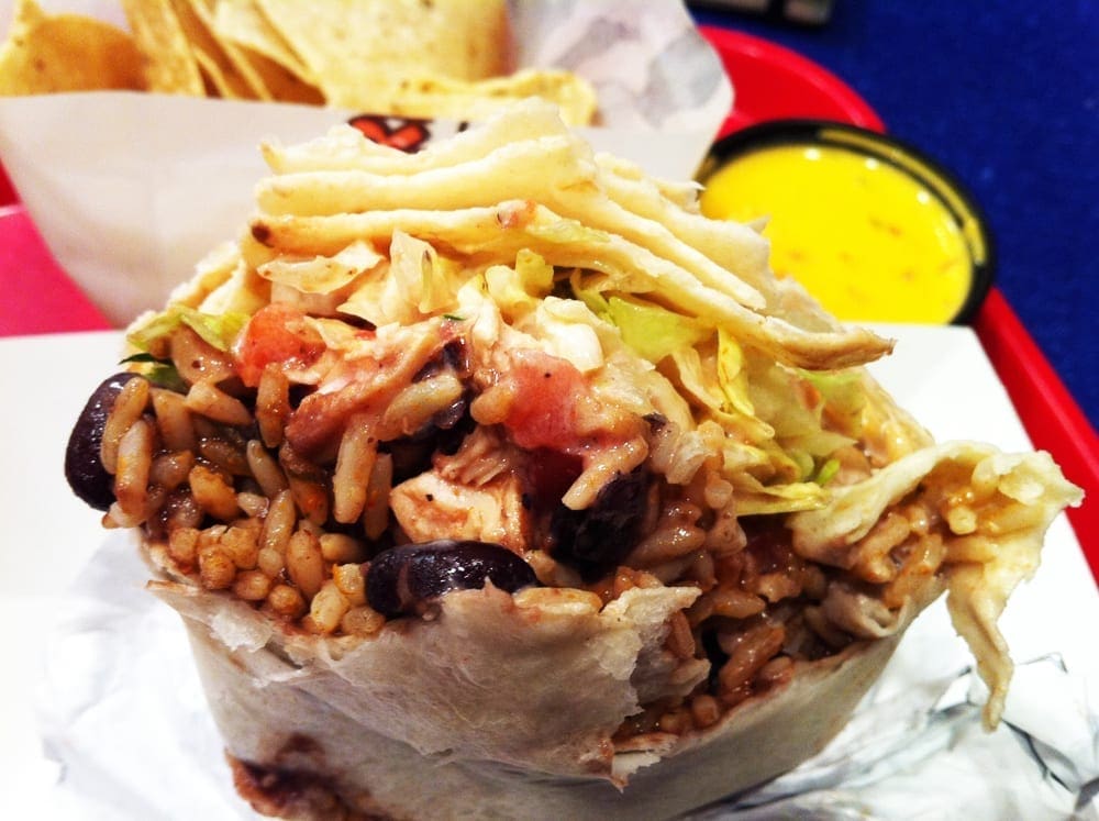 Buffalo Chicken Wing Burrito from California Tortilla