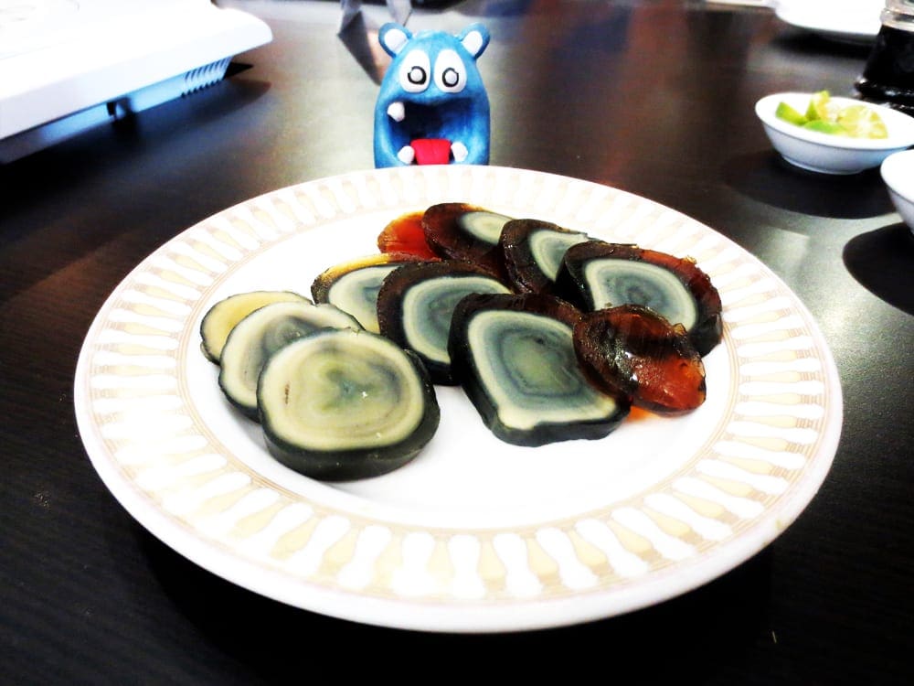 Century Egg $4 @ Gloria Maris in Manila Philippines