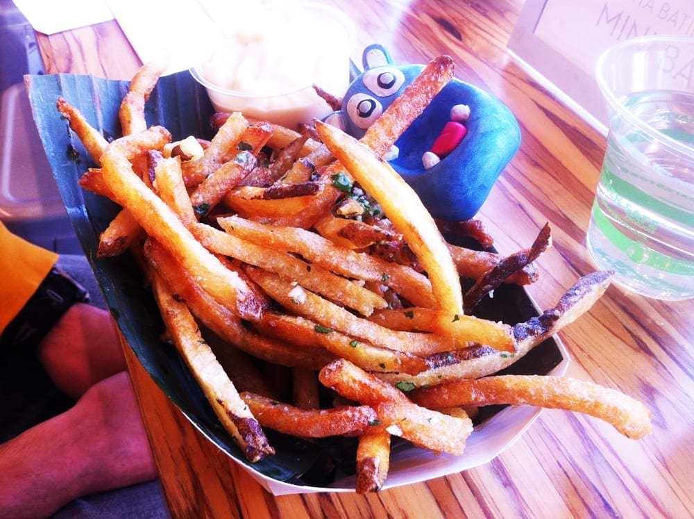 Garlic Cilantro Fries $6 @ Frita Batidos in Ann Arbor Michigan