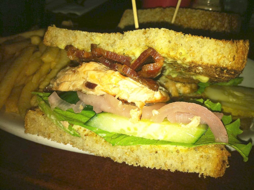 Grilled Salmon Sandwich from Open City