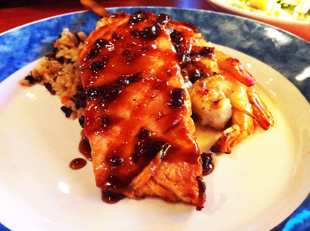 Maple Glazed Salmon & Shrimp Red Lobster / Nom Nom Boris