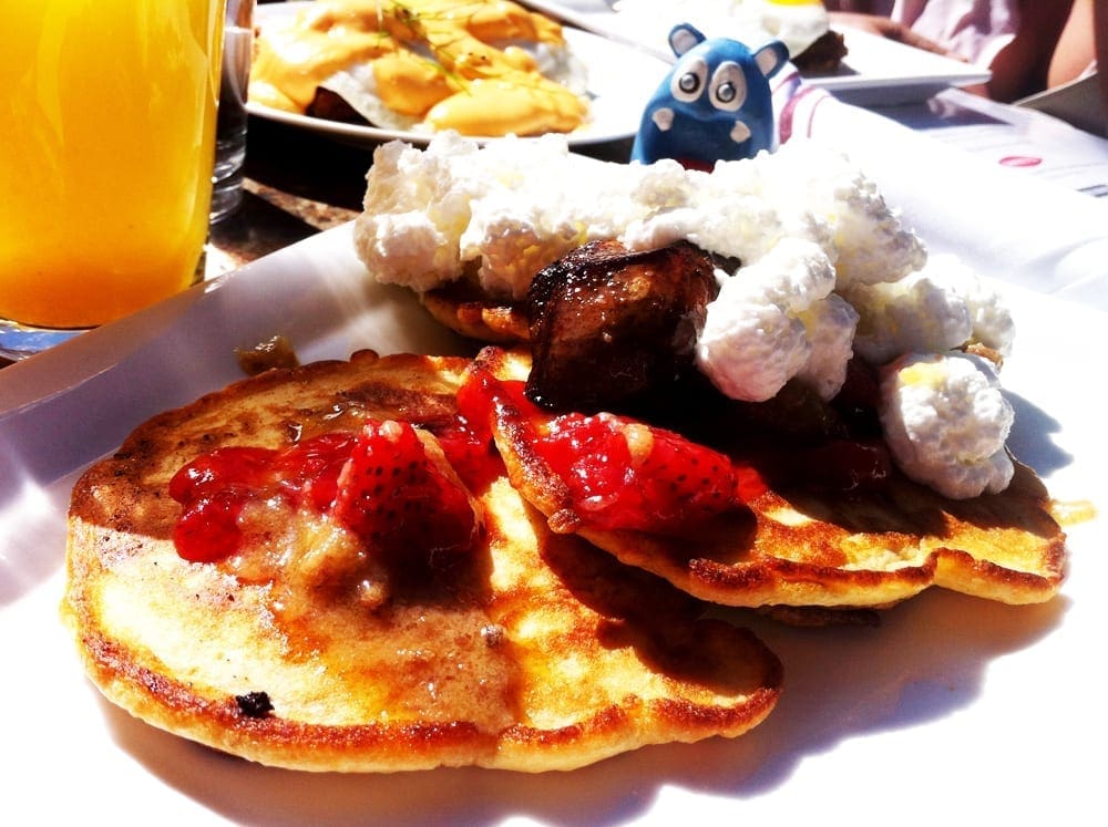 Foie Gras Pancakes from Monterey San Antonio Texas