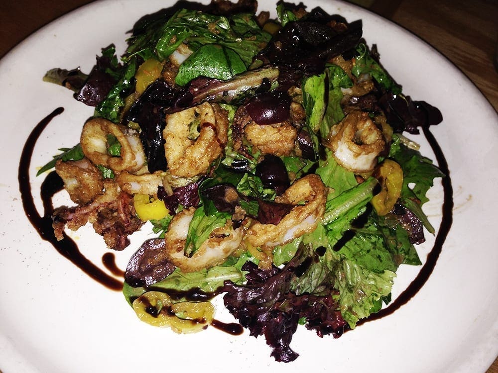 Sweet & Tangy Calamari Salad from Matchbox Rockville