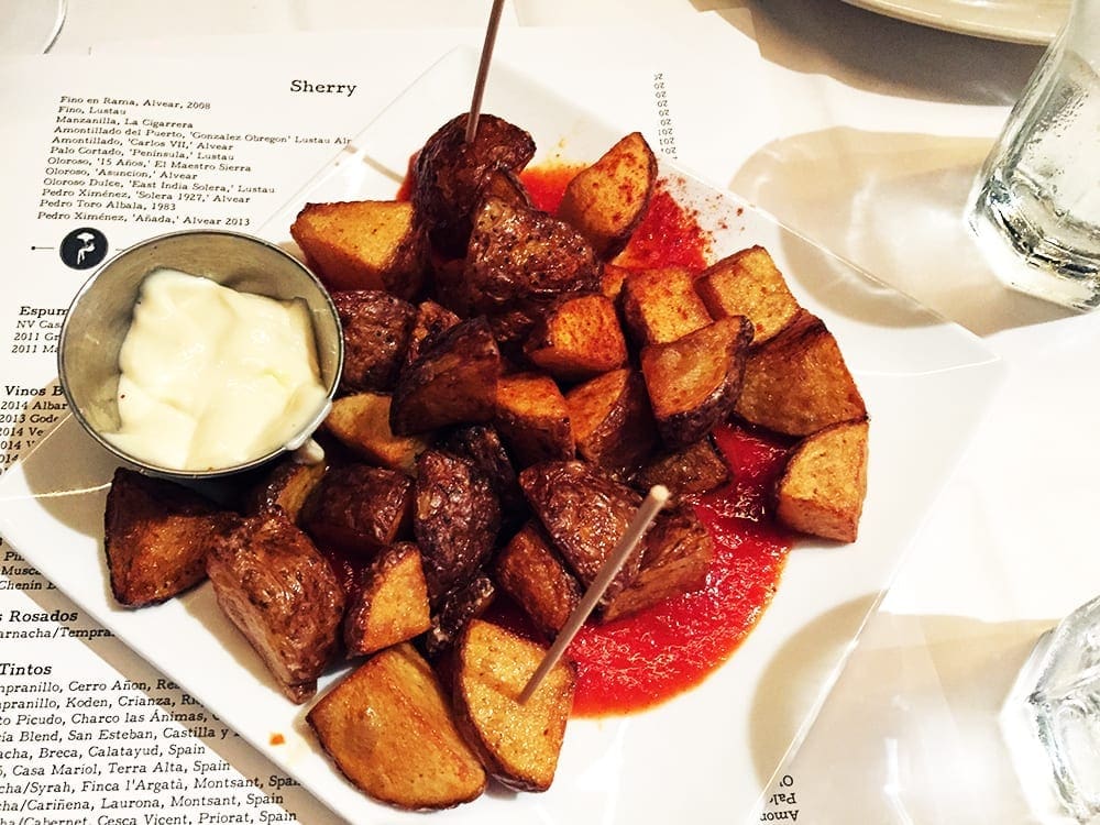 Patatas Bravos Tapas $7 @ Barcelona Wine Bar in Reston Virginia