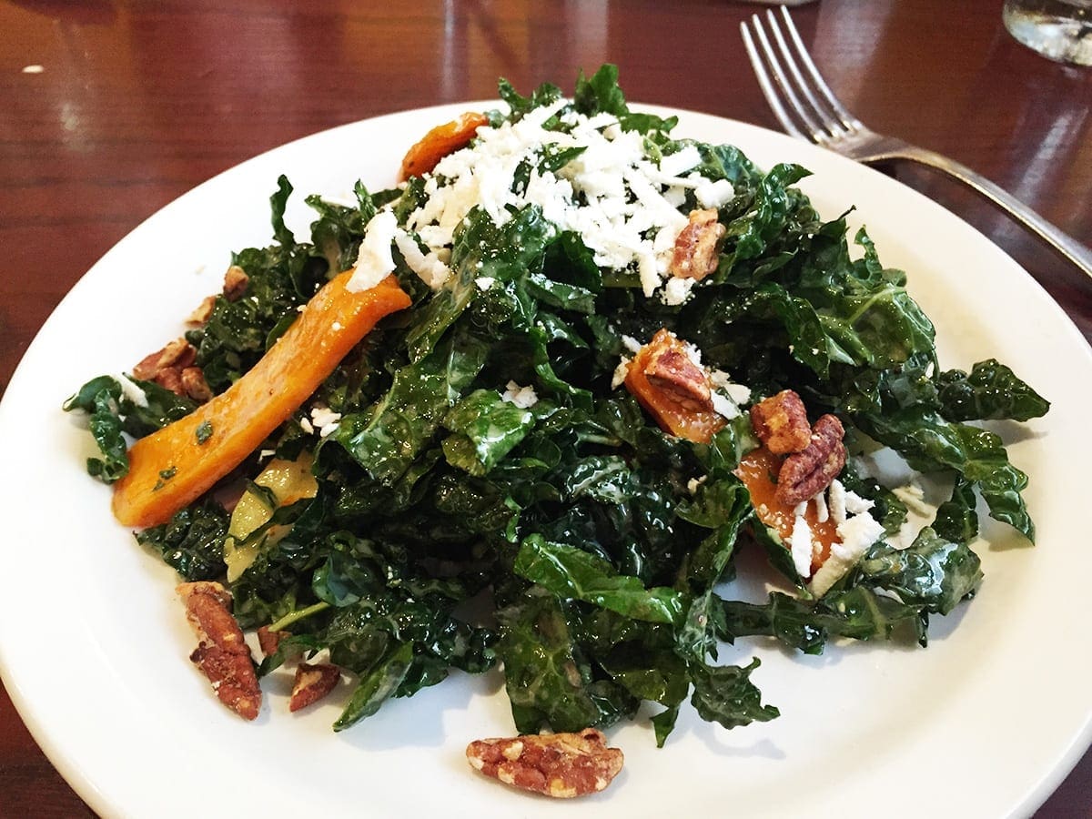 Black Kale Salad @ Mcginty's in Down Town Silver Spring, Maryland